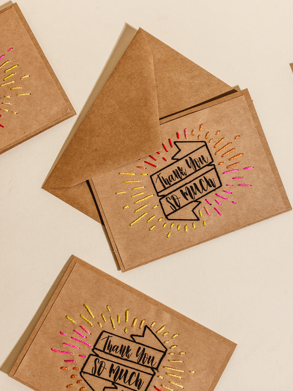 "Thank You So Much" Handmade Card Set