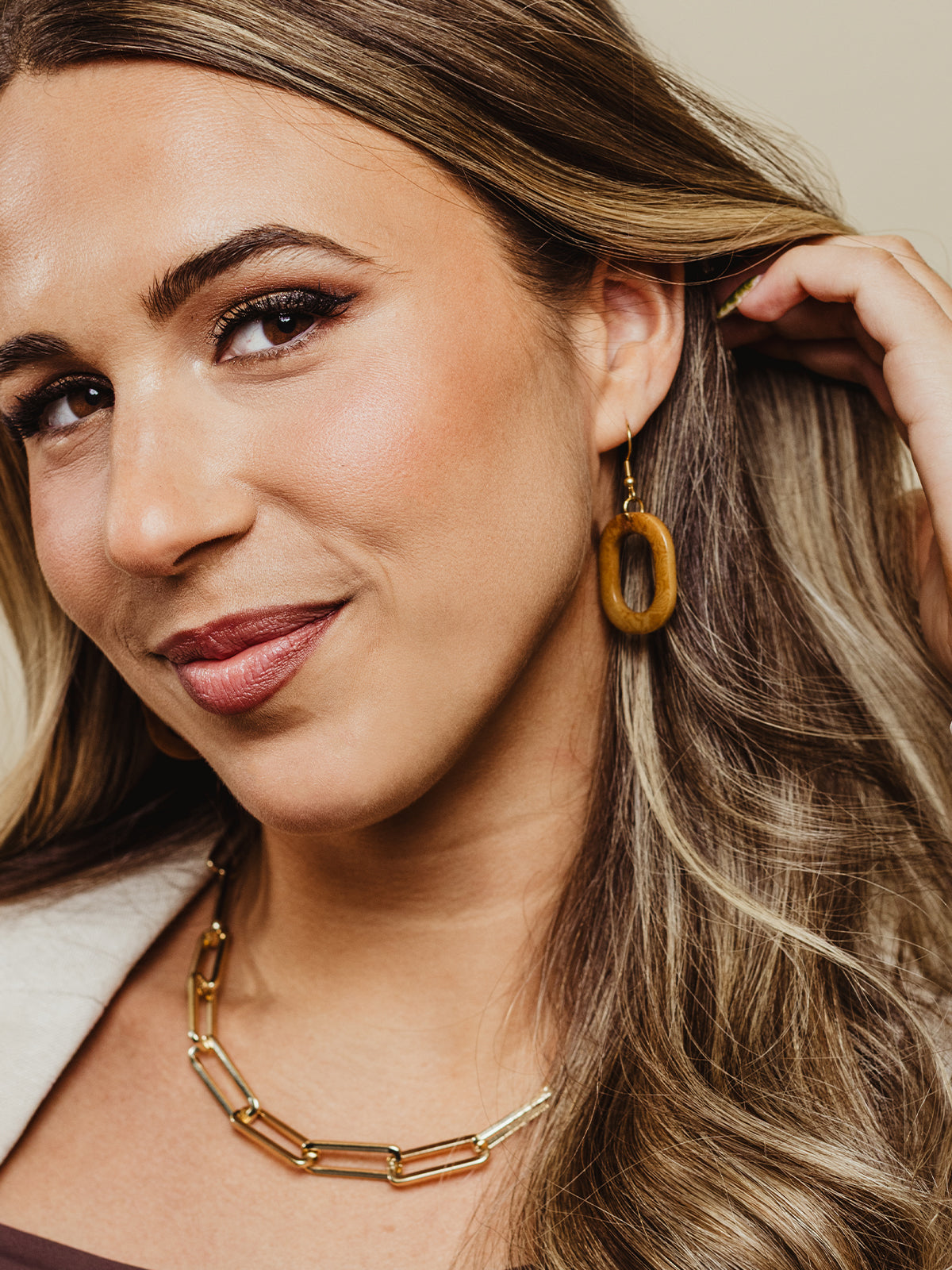 Geometric Circle Earrings