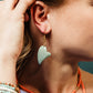 Blue Heart Earrings