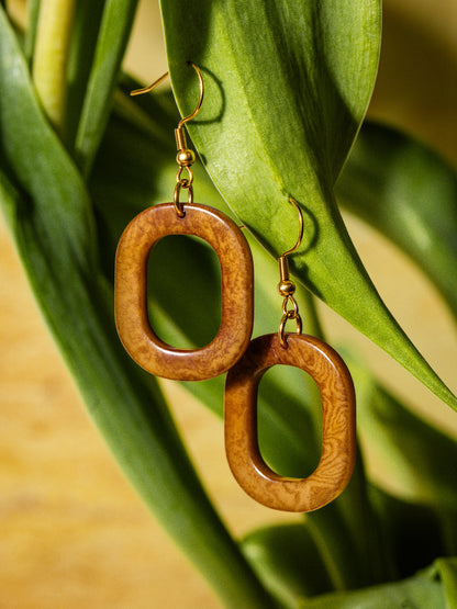 Geometric Circle Earrings