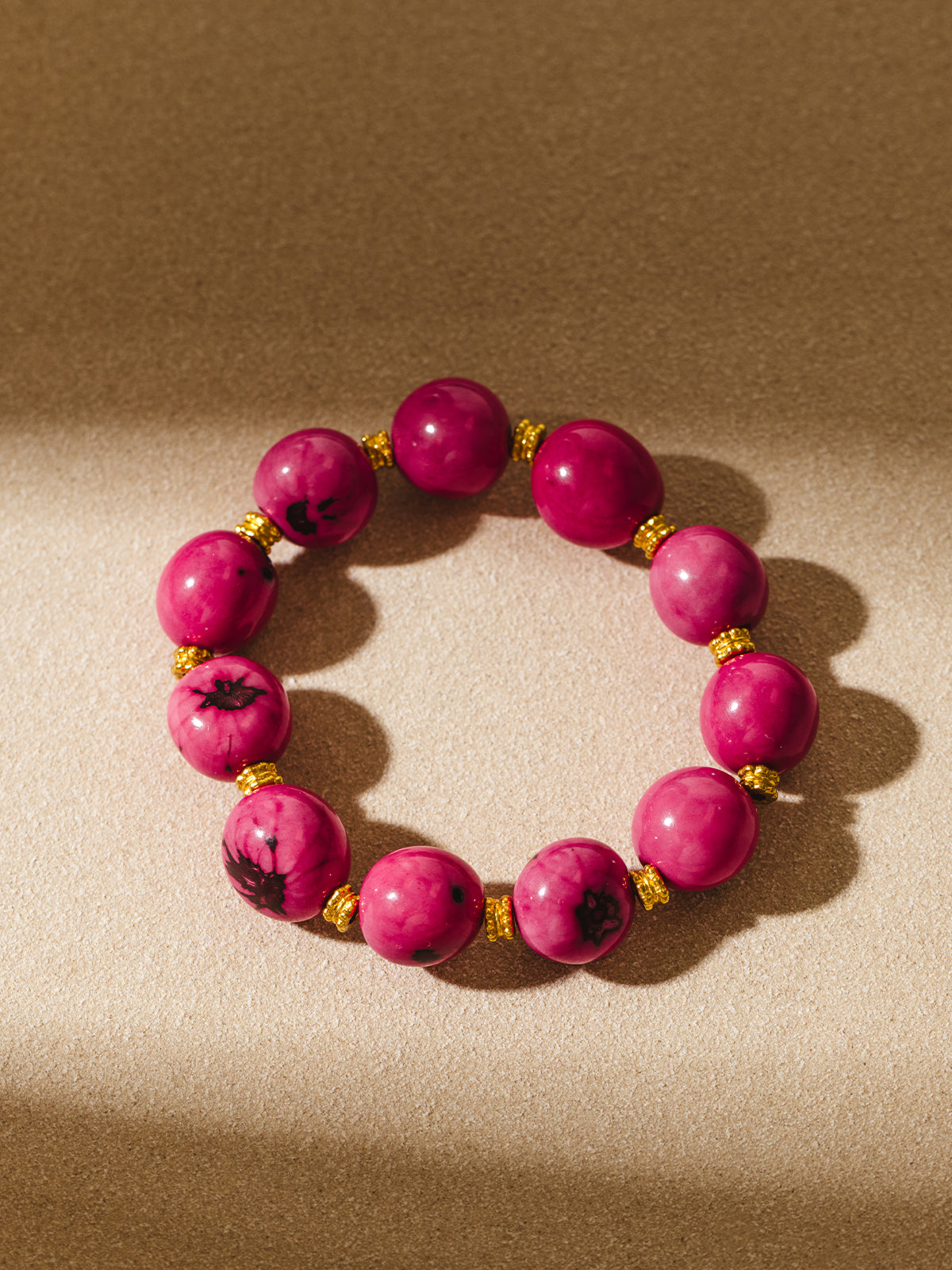 Pink and Gold Bracelet