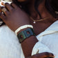 Emerald Green Geometric Bracelet