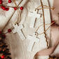 Porcelain Mini Cross Christmas Ornament Set of 3