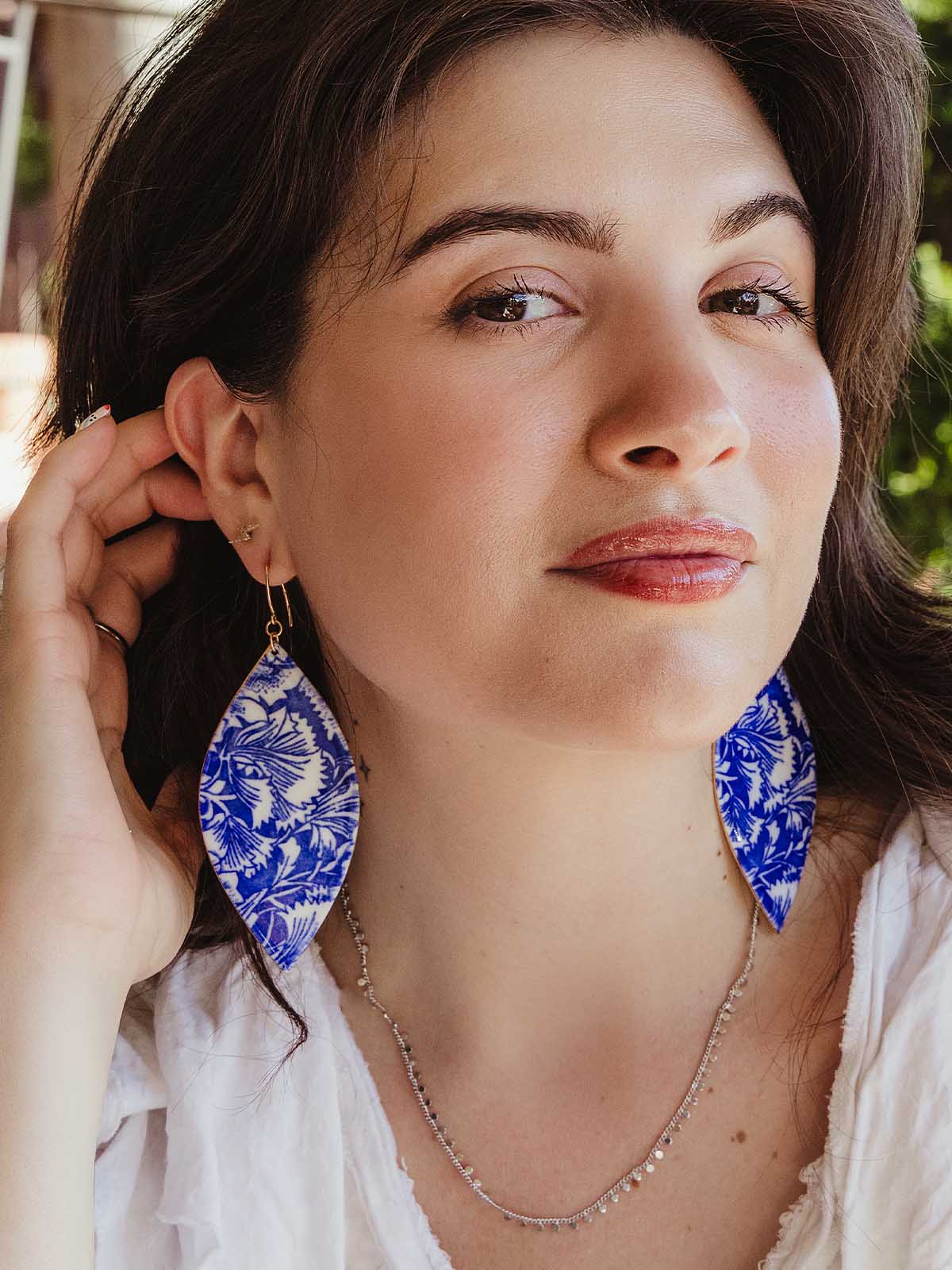 Something Blue Statement Earrings