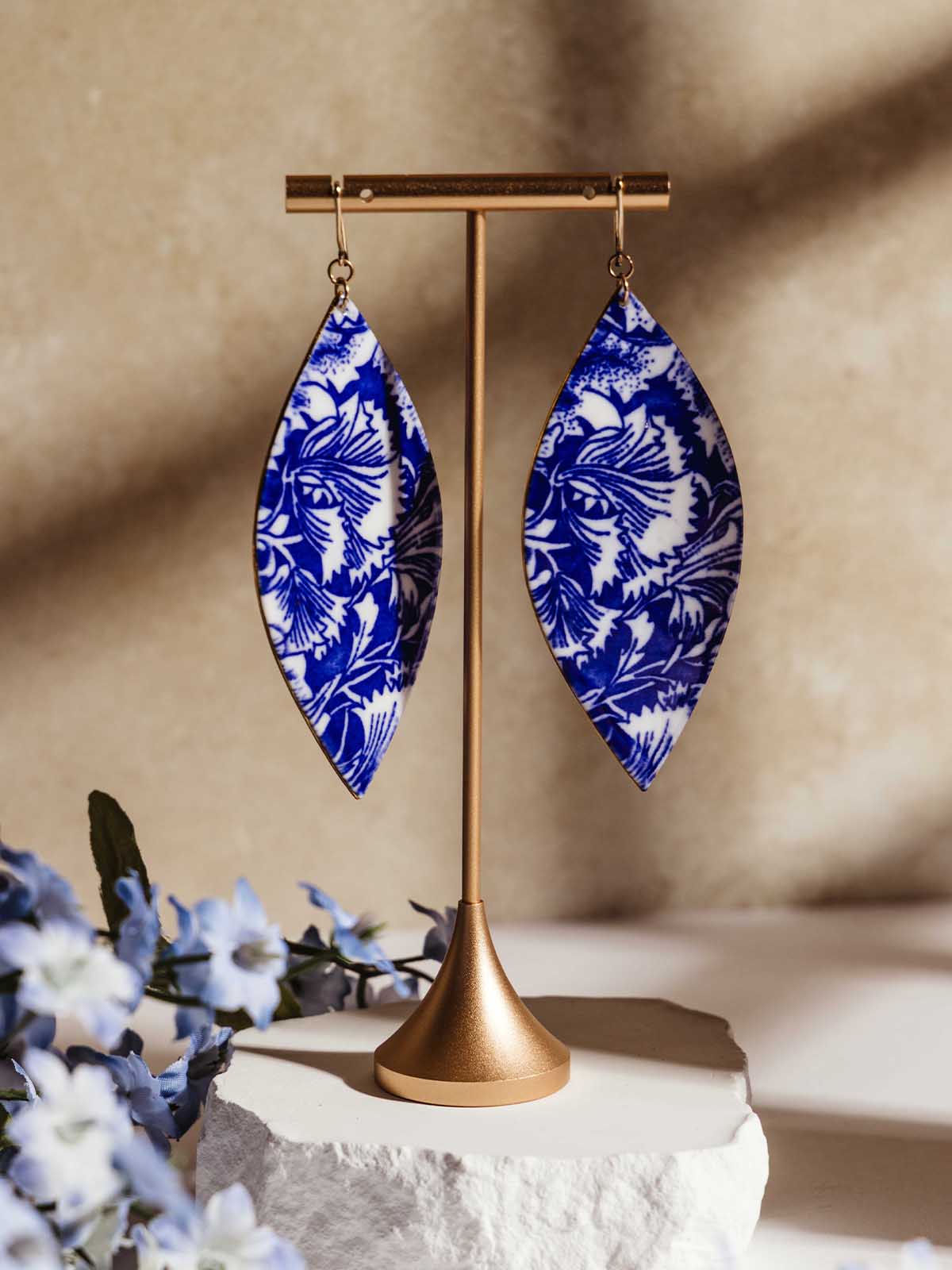 Something Blue Statement Earrings