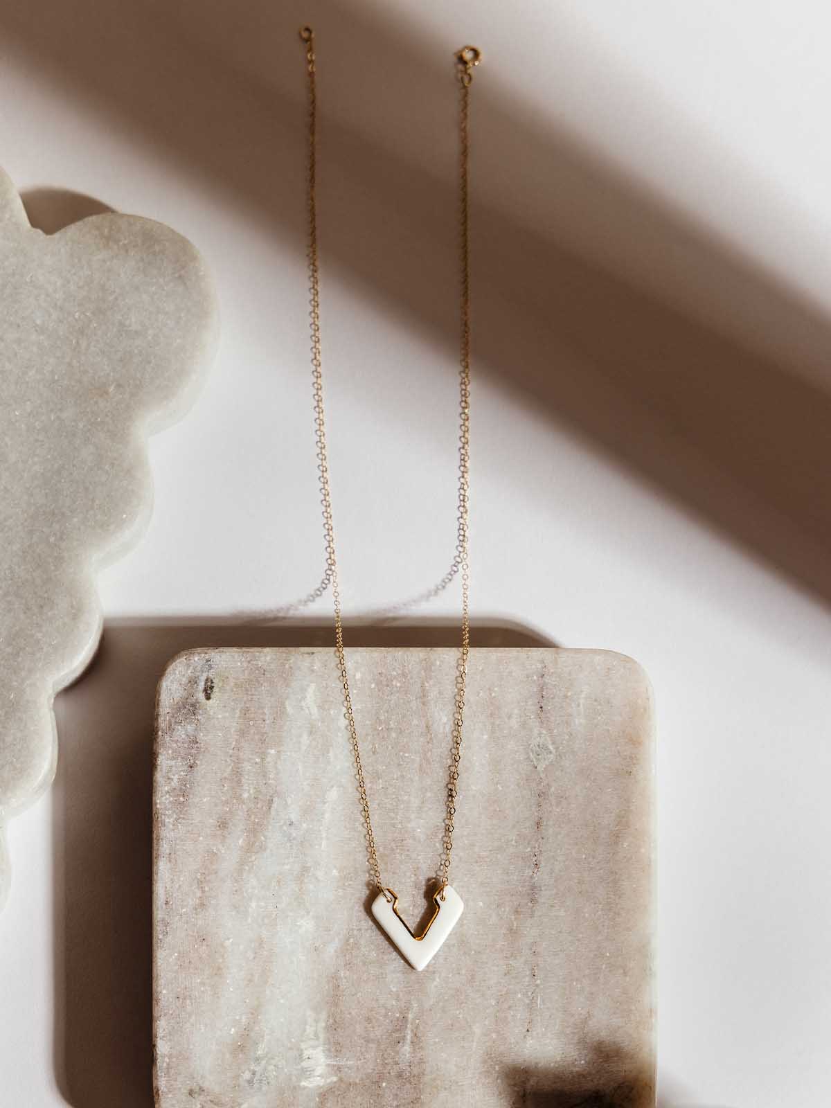 Diana Gold Pendant Necklace