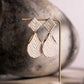 Poise Gold & White Earrings
