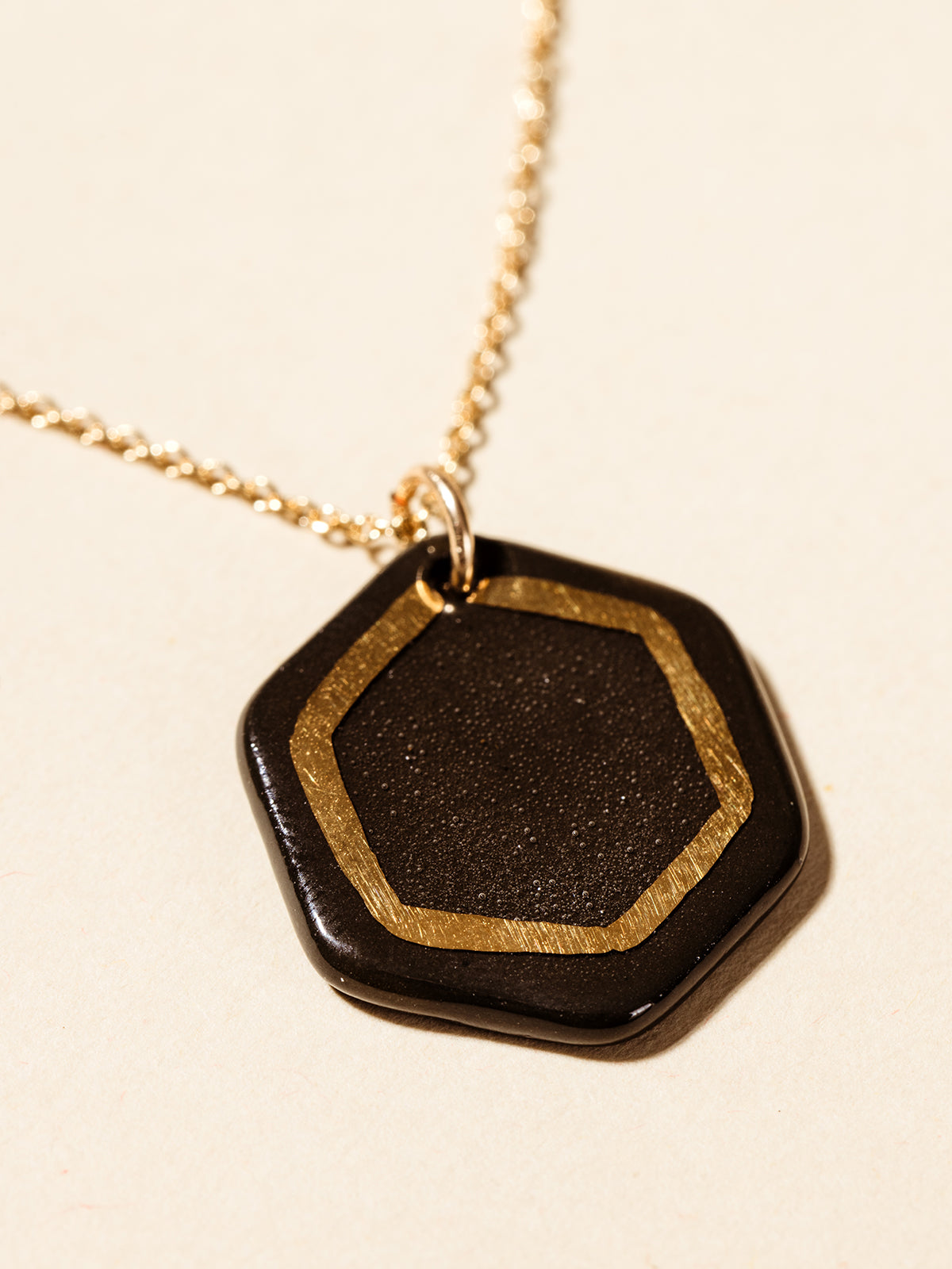 Robin Hexagon Necklace