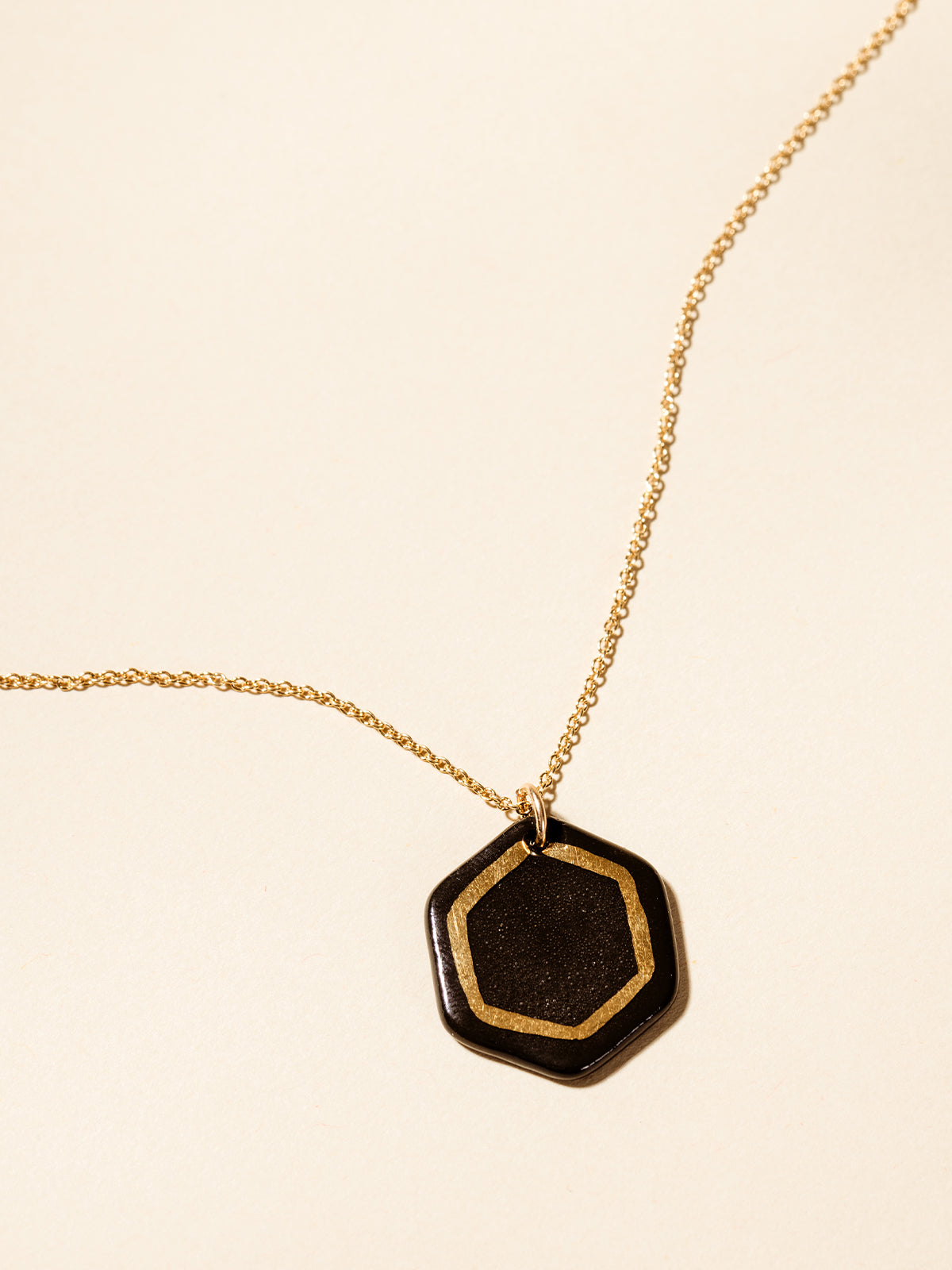 Robin Hexagon Necklace