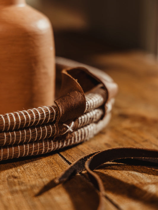 Woven Coffee Table Tray