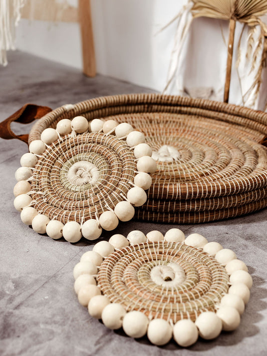 Beaded Coaster Set (Set of 2)