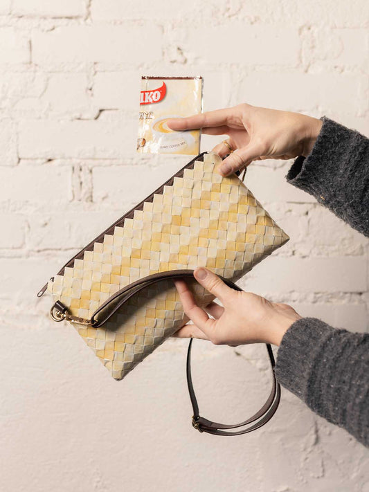 Upcycled Woven Crossbody Purse