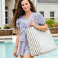 Upcycled Woven Beach Tote (Large or XLarge)