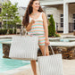 Upcycled Woven Beach Tote (Large or XLarge)