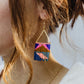 Neon Fringe Earrings