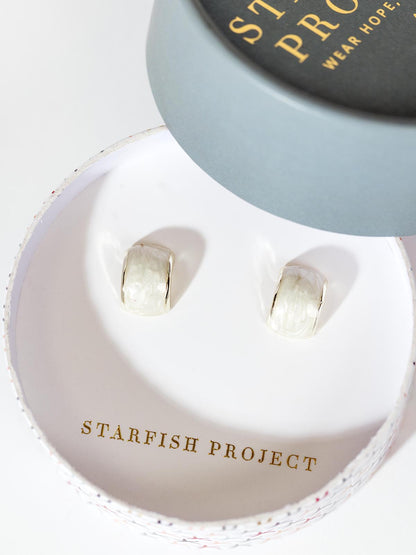 Ripple Huggie Earrings