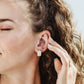 Ripple Huggie Earrings