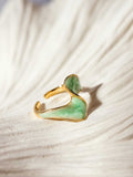 Ribbon of Light Gold Adjustable Ring in Mint