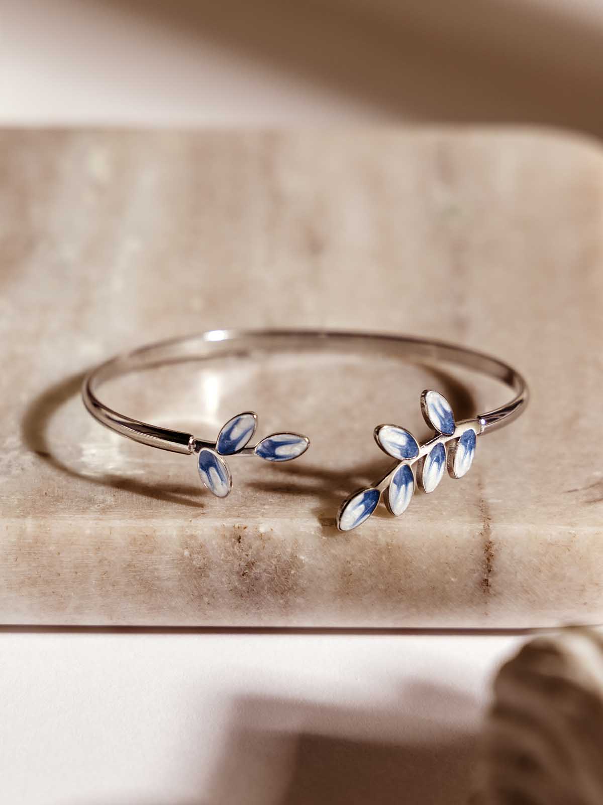 Hope Grows Silver Cuff Bracelet