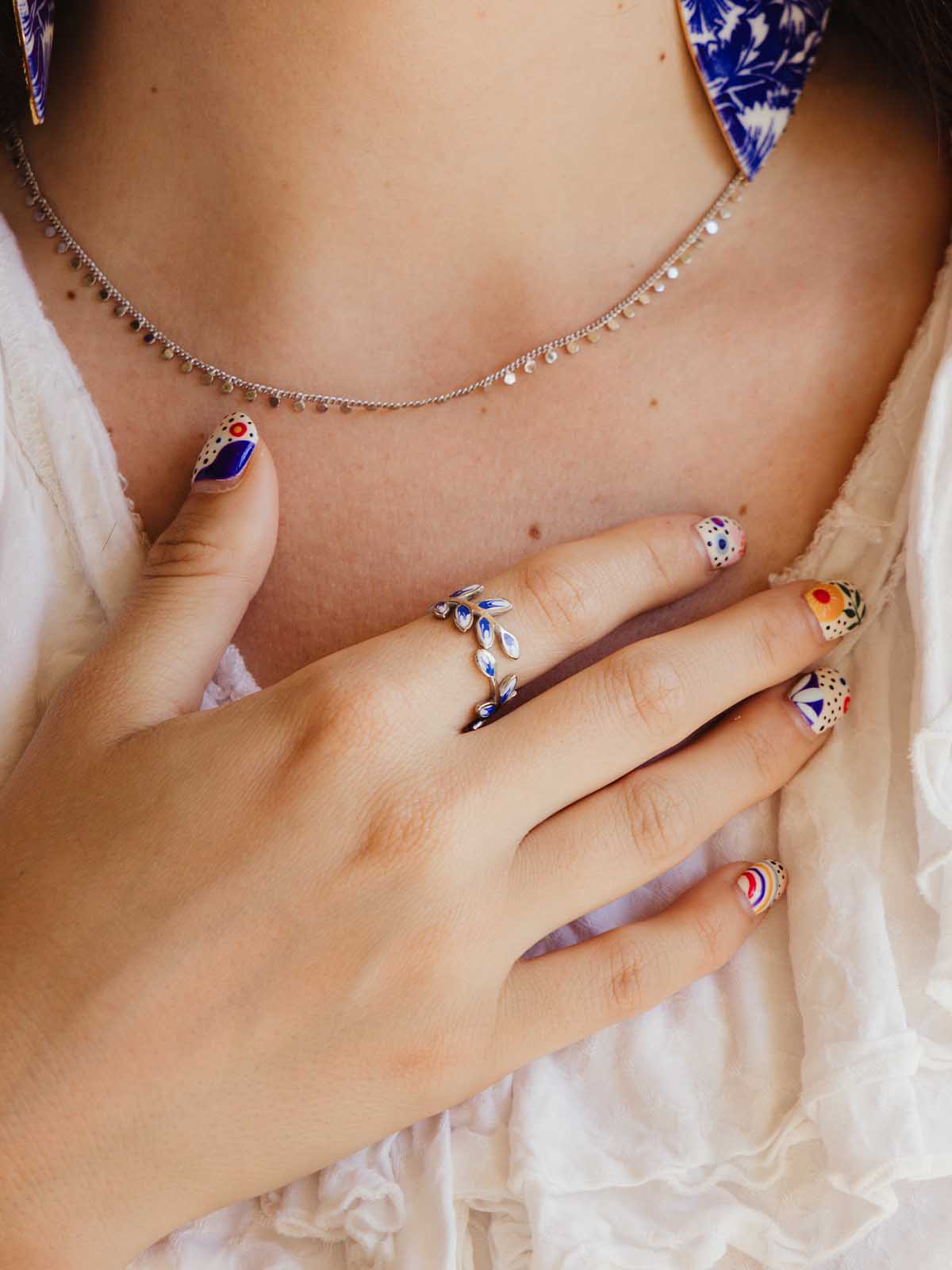 Hope Grows Silver Adjustable Ring