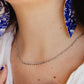 Joyful Radiance Silver Disc Necklace