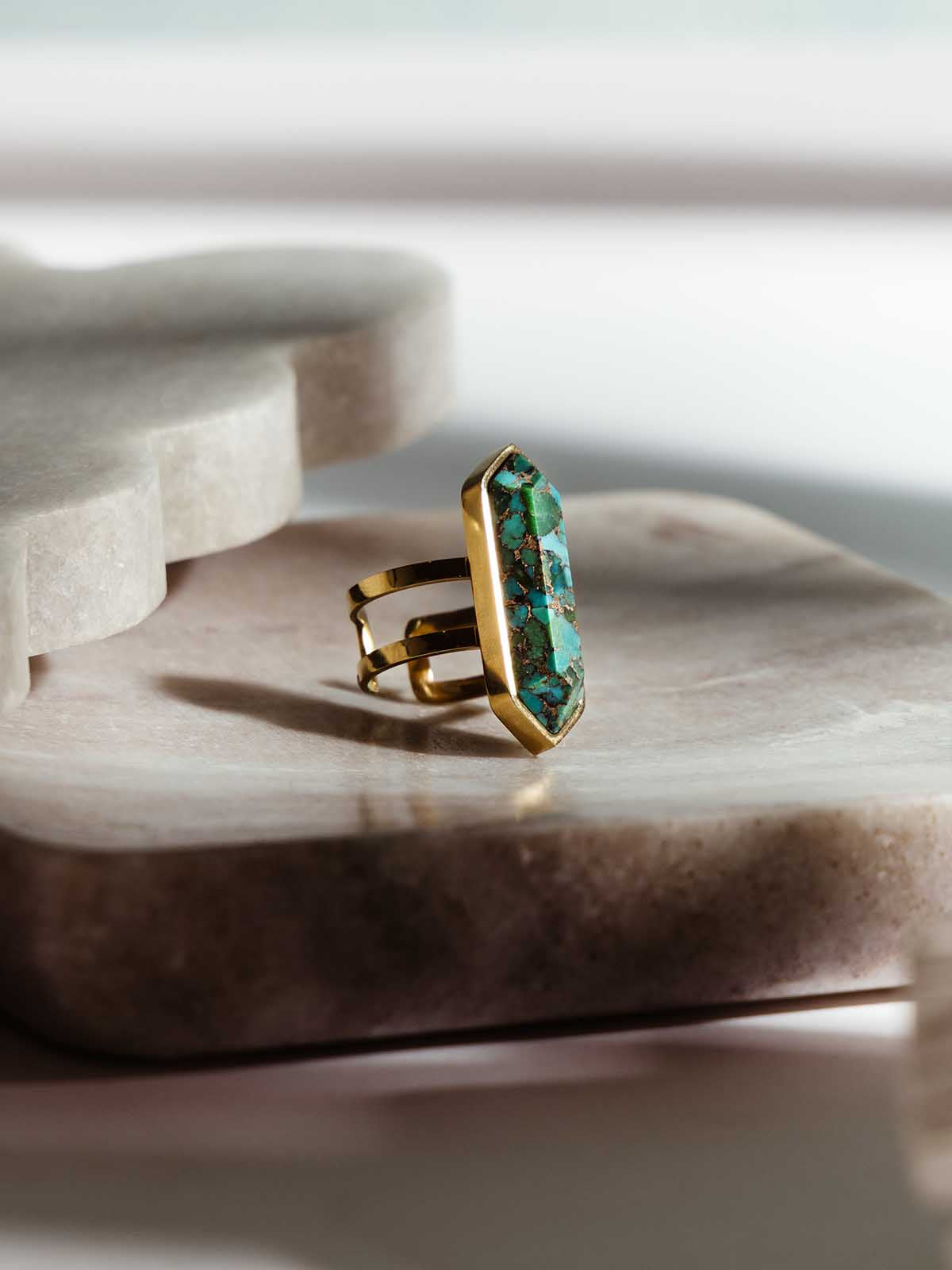 Wild and Free Bezel Set Turquoise Ring