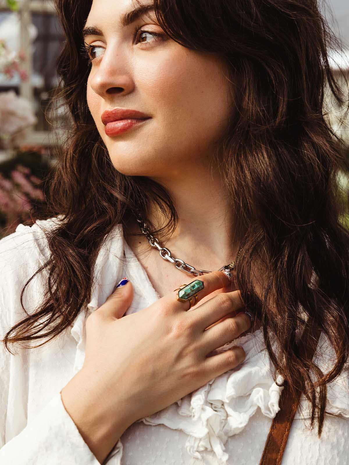 Wild and Free Bezel Set Turquoise Ring
