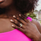 Ribbon of Light Gold Adjustable Ring in Mint