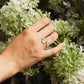 Ribbon of Light Gold Adjustable Ring in Mint