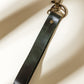 Emerald Green Leather Loop Keychain