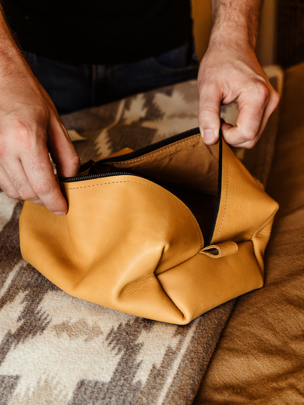 Leather Dopp Kit