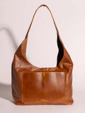 Elevated Leather Hobo Purse in Cognac
