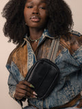 Black Leather Crossbody Purse
