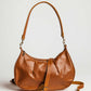 Aurora Leather Shoulder Bag in Cognac
