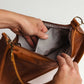 Aurora Leather Shoulder Bag in Cognac