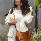 Aurora Leather Shoulder Bag in Cognac