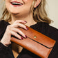 Women’s Leather Wallet in Cognac