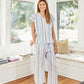 The Rest Collection Sleep Shirt- Blue & White Stripes