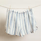 The Rest Collection Sleep Shorts- Blue & White Stripes