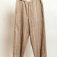 The Rest Collection Sleep Pants - Tan Stripes