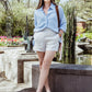 Indi Linen Shorts in Natural