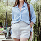 Indi Linen Shorts in Natural