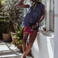 Harmony Sleeveless Linen Top (Reversible)