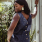 Harmony Sleeveless Linen Top (Reversible)