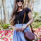 Black Onyx Square Neck Ribbed Top