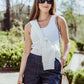 Indi Cotton Shorts in Denim Blue