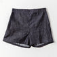 Indi Cotton Shorts in Denim Blue