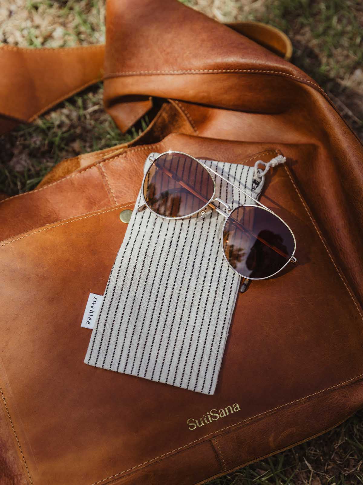 Handloomed Cotton Sunglass Pouch