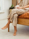 The Rest Collection Sleep Pants - Tan Stripes