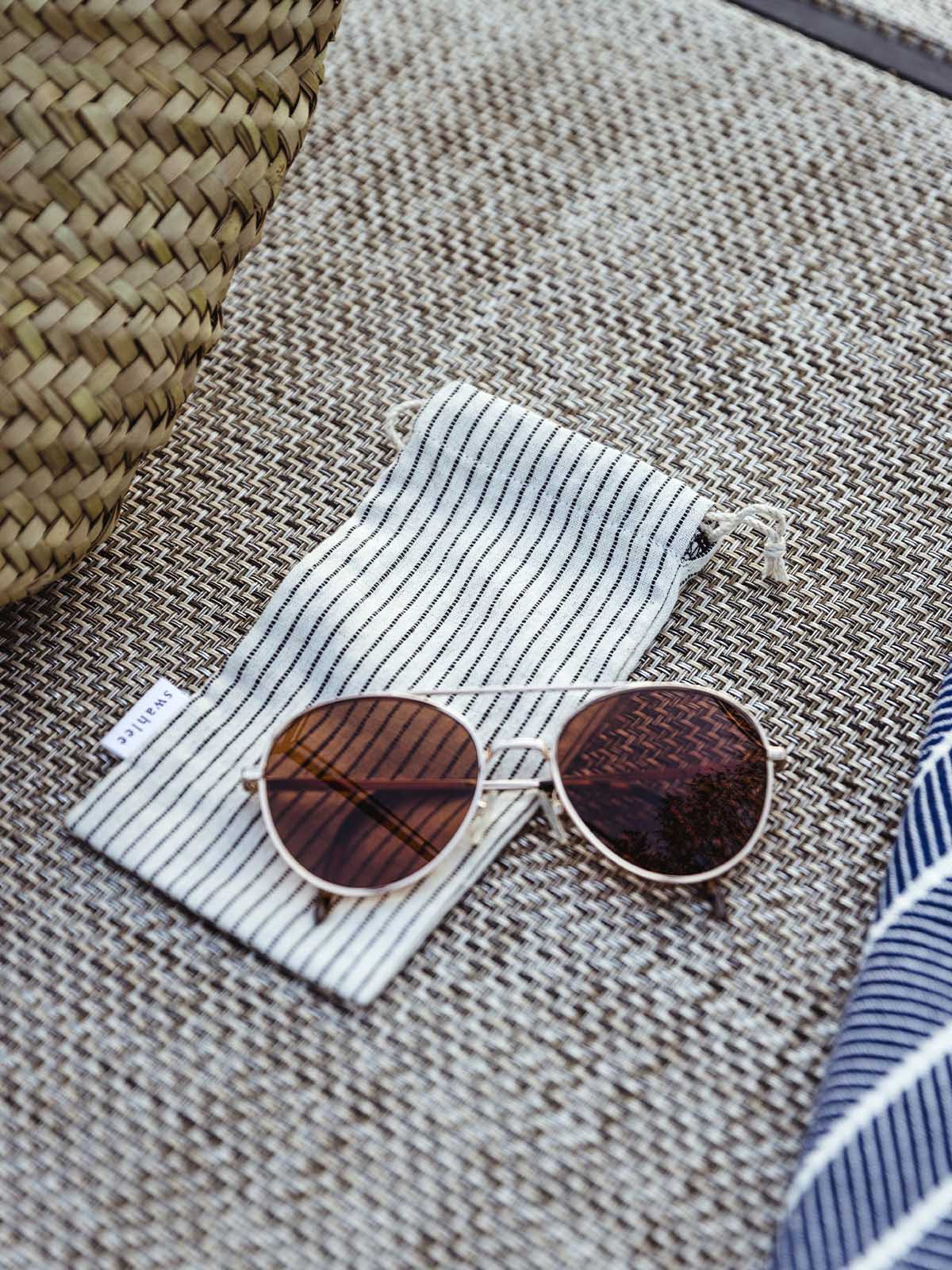 Handloomed Cotton Sunglass Pouch